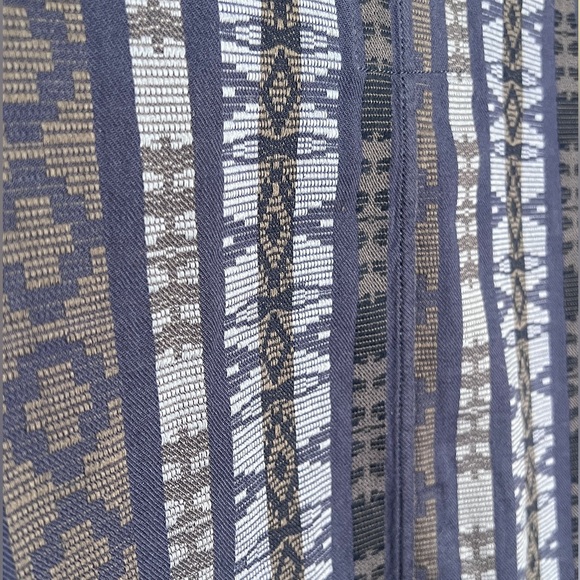 American Eagle | Blue Geometric Aztec Pattern Blazer Cardigan Jacket - Picture 9 of 9